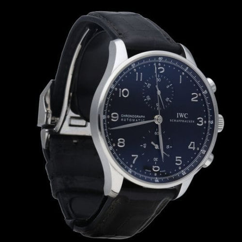 Montre IWC Portugieser - Montre chronographe en acier 58 Facettes MT46866