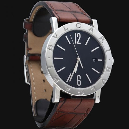 Montre Bulgari Solotempo - Montre automatique en acier 58 Facettes MT46056