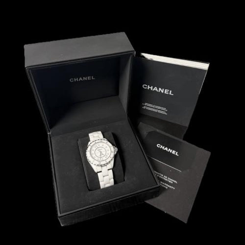 Montre Chanel J12 - Montre 38 mm automatique en céramique 58 Facettes MT46963