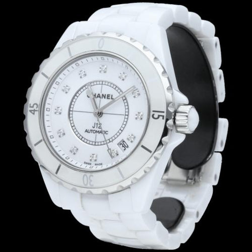 Montre Chanel J12 - Montre 38 mm automatique en céramique 58 Facettes MT46963