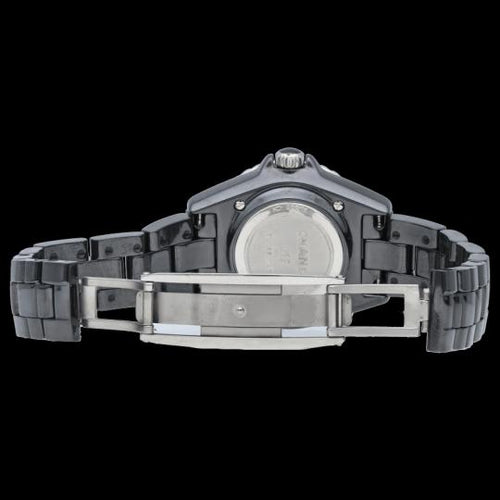 Montre Chanel J12 - Montre 33 mm en céramique et diamants 58 Facettes MT46966
