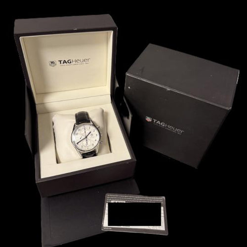 Montre TAG Heuer Carrera - Montre Calibre 1887 chronographe en acier 58 Facettes MT46476