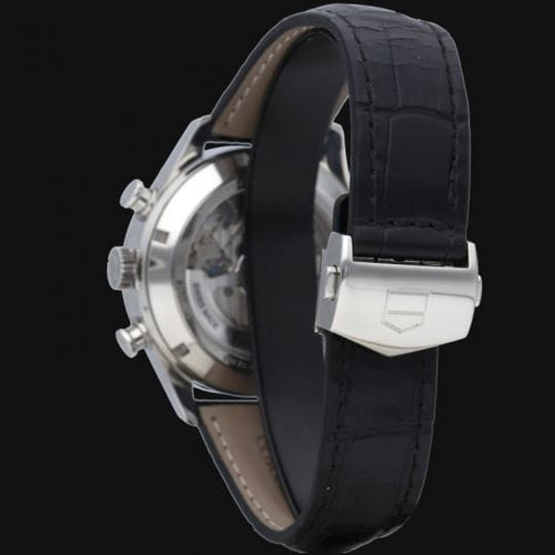 Montre TAG Heuer Carrera - Montre Calibre 1887 chronographe en acier 58 Facettes MT46476
