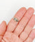 Bague 54 Art déco - Bague géométrique en or blanc 18k, platine et diamant 58 Facettes A07176
