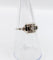 Bague 54 Art déco - Bague géométrique en or blanc 18k, platine et diamant 58 Facettes A07176