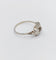 Bague 54 Art déco - Bague géométrique en or blanc 18k, platine et diamant 58 Facettes A07176
