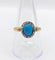 Bague 60 Bague marguerite antique en or 18k, turquoise et diamants 58 Facettes A07210