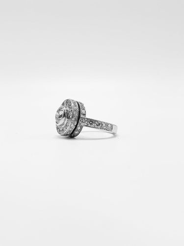 Bague 50 Bague moderne en or blanc 18K et diamants 58 Facettes SKU/260185
