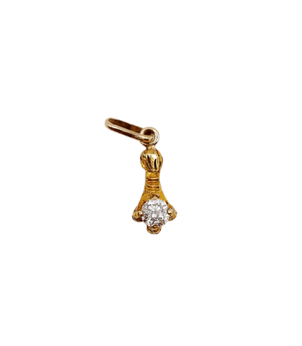 Pendentif Pendentif victorien serre d'aigle en or 18k et diamant 58 Facettes A07214