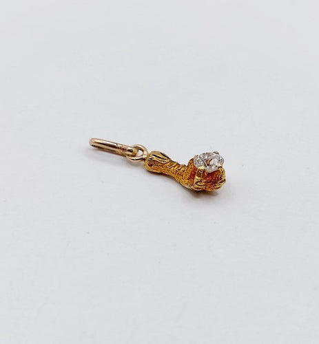 Pendentif Pendentif victorien serre d'aigle en or 18k et diamant 58 Facettes A07214