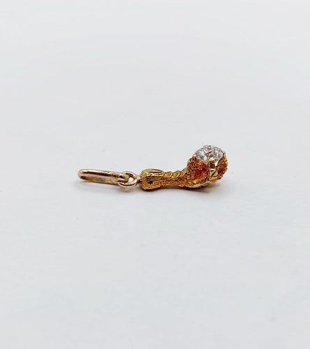 Pendentif Pendentif victorien serre d'aigle en or 18k et diamant 58 Facettes A07214