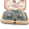 Boucles d'oreilles Boucles d'oreilles en platine avec émeraudes et diamants 58 Facettes 103/26 C