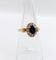 Bague 52 Bague marguerite en or 18k, saphir et diamants taille rose 58 Facettes A07233