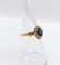 Bague 52 Bague marguerite en or 18k, saphir et diamants taille rose 58 Facettes A07233