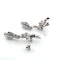 Boucles d'oreilles Boucles d'oreilles en or blanc 18 kt, diamants et saphirs 58 Facettes 322/06 B