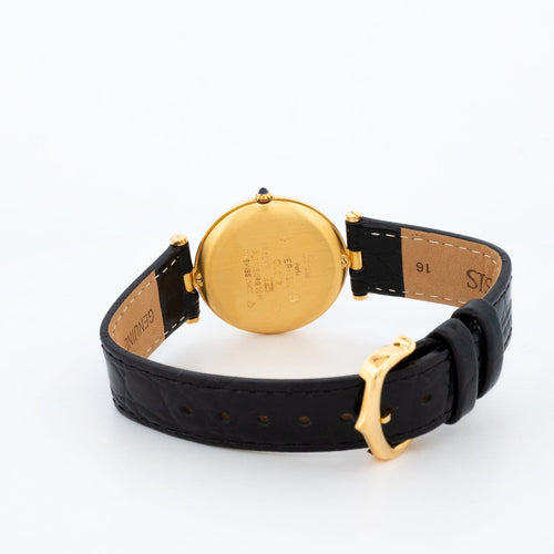 Montre Cartier Must Vendôme - Montre LM en vermeil cadran Gold Circle 58 Facettes 526