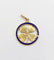 Pendentif Pendentif trèfle en or 18k et émail bleu 58 Facettes A07246