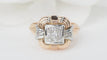Bague 54 Tank - Bague en or jaune, or blanc et diamants 58 Facettes 32894