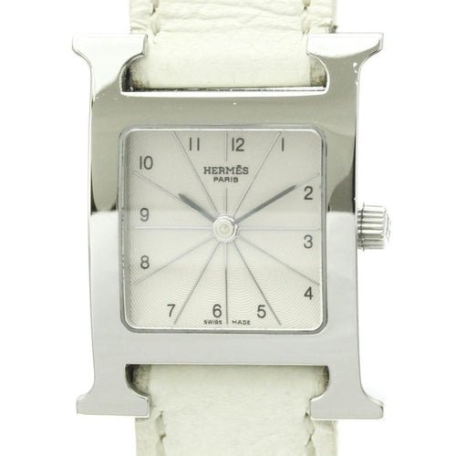 Montre Hermès Heure H - Montre double tour en acier et cuir 58 Facettes xpzwion4jt