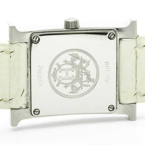 Montre Hermès Heure H - Montre double tour en acier et cuir 58 Facettes xpzwion4jt