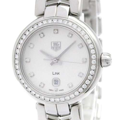 Montre Tag Heuer Link - Montre en acier, diamants et nacre 58 Facettes swpgpc78e4