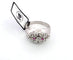 Bague 57 Bague en or blanc 18 ct avec diamants et rubis 58 Facettes 133/26 A 52 26