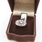 Bague 57 Bague en or blanc 18 ct avec diamants et rubis 58 Facettes 133/26 A 52 26