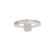Bague 53 Bague solitaire en or blanc et diamants 0,16 ct 58 Facettes 30917