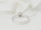 Bague 53 Bague solitaire en or blanc et diamants 0,16 ct 58 Facettes 30917
