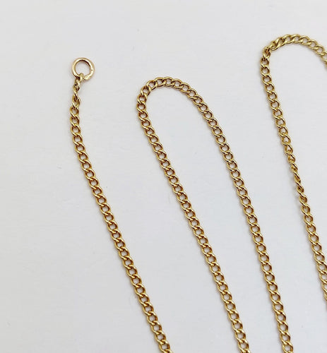 Collier Collier maille gourmette 40,5 cm en or jaune 18K 58 Facettes A07126