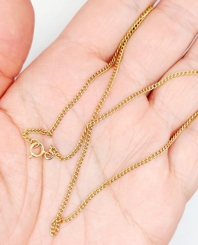 Collier Chaîne vintage - Collier en or 18k maille gourmette 58 Facettes A07126