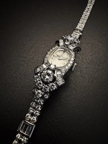 Montre Omega - Montre-bracelet Art déco en platine et diamants 58 Facettes BRACCIALE 4531 ET