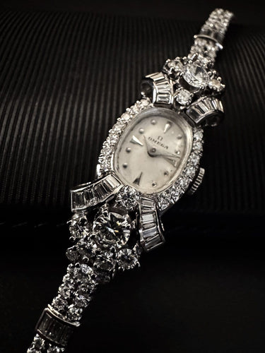 Montre Omega - Montre-bracelet Art déco en platine et diamants 58 Facettes BRACCIALE 4531 ET