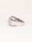 Bague 53 Bague géométrique en or blanc et diamants 58 Facettes 1239