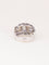 Bague 53 Bague géométrique en or blanc et diamants 58 Facettes 1239