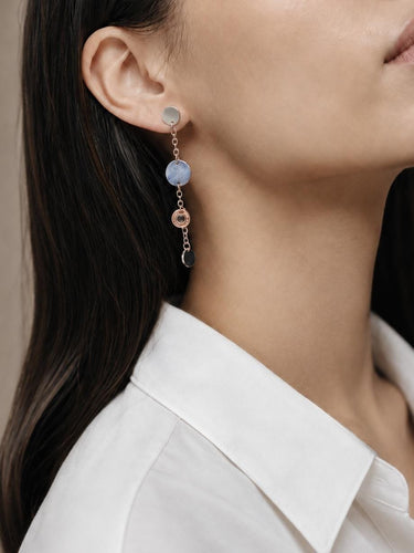 Boucles d'oreilles Hermès Confettis - Boucles d'oreilles en argent et or rose 58 Facettes 1218.8