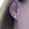 Boucles d'oreilles Boucles d'oreilles cœur vintage en or blanc 18 ct et diamants 58 Facettes EA-1003