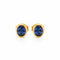 Boucles d'oreilles Boucles d'oreilles puces vintage en or jaune 18k et saphirs 58 Facettes EA-1002