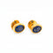 Boucles d'oreilles Boucles d'oreilles puces vintage en or jaune 18k et saphirs 58 Facettes EA-1002