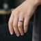 Bague 52 Bague eternity en or blanc 18k et rubis 58 Facettes RI-1004