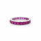 Bague 52 Bague eternity en or blanc 18k et rubis 58 Facettes RI-1004