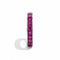 Bague 52 Bague eternity en or blanc 18k et rubis 58 Facettes RI-1004