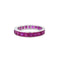 Bague 52 Bague eternity en or blanc 18k et rubis 58 Facettes RI-1004