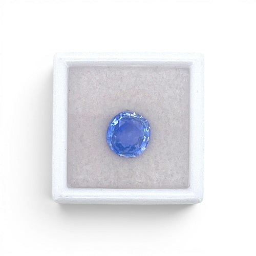 Saphir - Pierre coussin rond 3,48 ct sans chauffe 58 Facettes