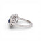 Bague 54 Art déco Toi et Moi - Bague en or blanc, saphir et diamants 58 Facettes