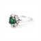 Bague 58 Mellerio - Bague Daisy en platine, émeraude et diamants 58 Facettes RI-1028