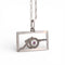Pendentif Art déco - Pendentif canon en platine, diamants et rubis 58 Facettes PE-1001