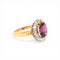 Bague 52 Belle Époque - Bague en or jaune 18k, grenat rubellite et diamants 58 Facettes RI-1025