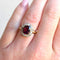 Bague 52 Belle Époque - Bague en or jaune 18k, grenat rubellite et diamants 58 Facettes RI-1025