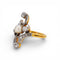 Bague 54 Art Nouveau - Bague en or jaune, platine, perle et diamants 58 Facettes RI-1032